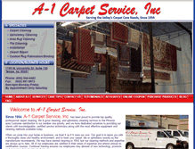 Tablet Screenshot of a1carpetservice.com